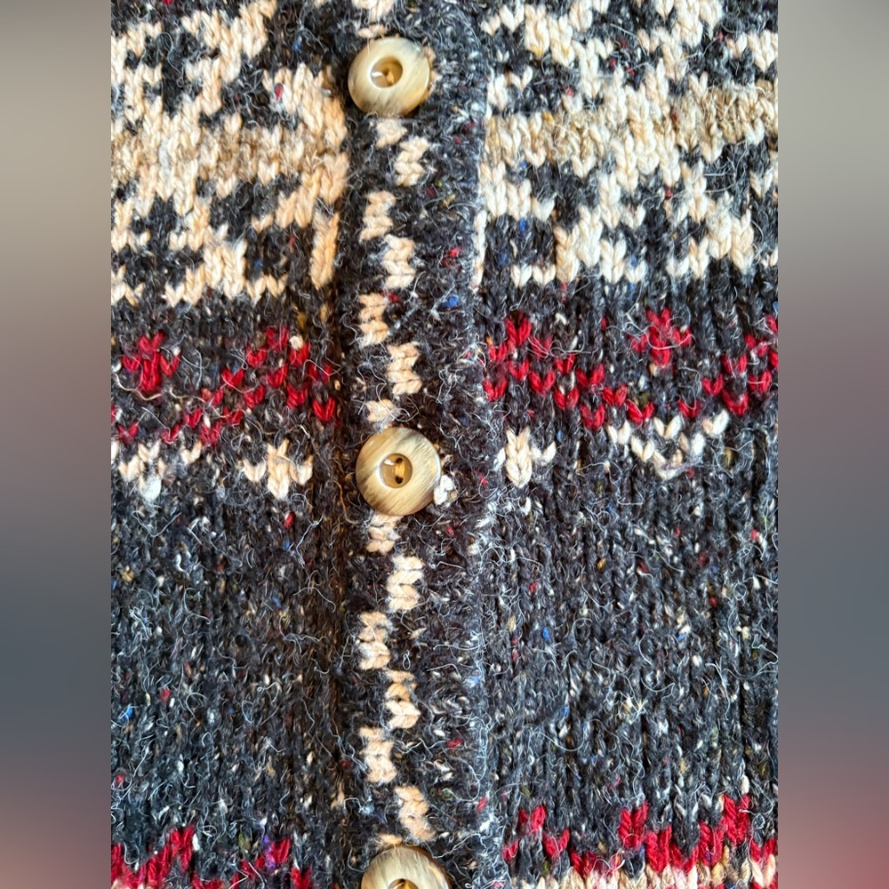 St. John's Bay Gray Wool Blend Chunky Knit - XL - Granola, Hippie, Natural - Picture 5 of 11